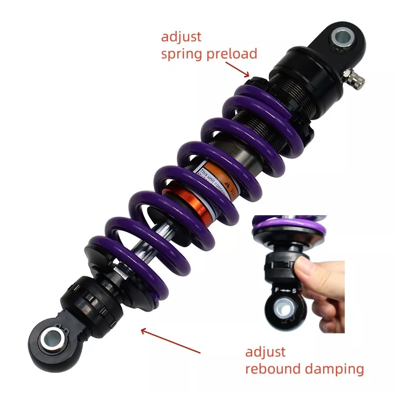 Amortizor pentru motociclete pentru Pit Bike, violet, 340lbs, 280mm