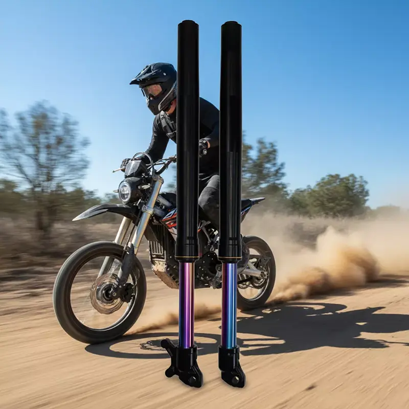 Rainbow Color Furcă față inversată personalizată Amortizor pentru motociclete